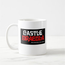 Taza del logotipo de Drácula del castillo