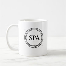 Taza del logotipo del BALNEARIO