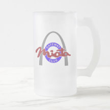 taza del logotipo del doble del vidrio esmerilado 