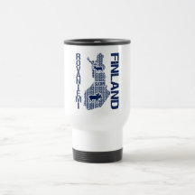 Taza del MAPA de FINLANDIA - Rovaniemi - elija el 