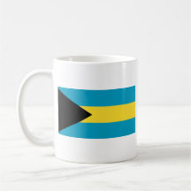 Taza del mapa del ~ de la bandera de Bahamas
