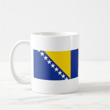 Taza del mapa del ~ de la bandera de Bosnia y Herc