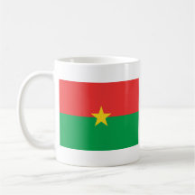 Taza del mapa del ~ de la bandera de Burkina Faso