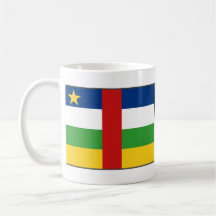 Taza del mapa del ~ de la bandera de Centrafrique