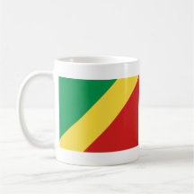 Taza del mapa del ~ de la bandera de Congo-Brazzav