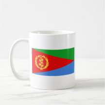 Taza del mapa del ~ de la bandera de Eritrea
