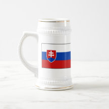 Taza del mapa del ~ de la bandera de Eslovaquia