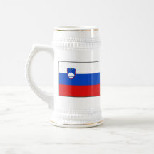 Taza del mapa del ~ de la bandera de Eslovenia