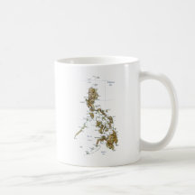 Taza del mapa del ~ de la bandera de Filipinas