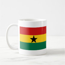Taza del mapa del ~ de la bandera de Ghana