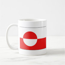 Taza del mapa del ~ de la bandera de Groenlandia