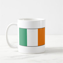 Taza del mapa del ~ de la bandera de Irlanda