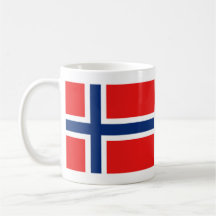 Taza del mapa del ~ de la bandera de Noruega