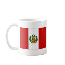 Taza del mapa del ~ de la bandera de Perú