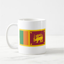 Taza del mapa del ~ de la bandera de Sri Lanka