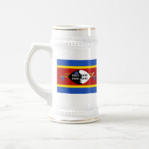 Taza del mapa del ~ de la bandera de Swazilandia