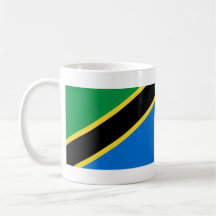 Taza del mapa del ~ de la bandera de Tanzania