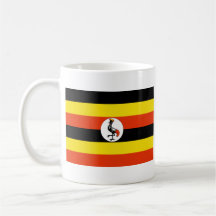 Taza del mapa del ~ de la bandera de Uganda