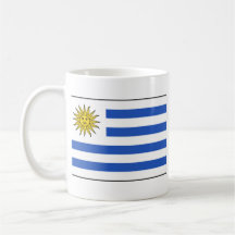 Taza del mapa del ~ de la bandera de Uruguay