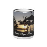 Taza del mar del Caribe de Cancun México del maya 