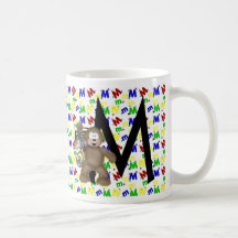 Taza del monograma "M"