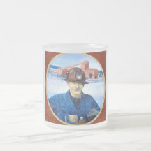 Taza del mural del minero de Terranova