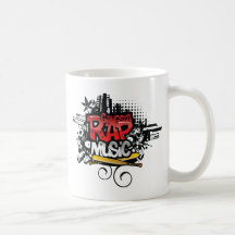 Taza del música rap del gángster