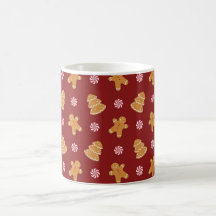 Taza del navidad de la galleta del pan de jengibre