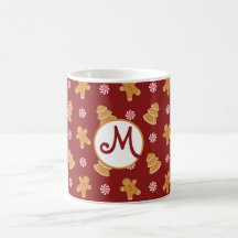 Taza del navidad de la galleta del pan de jengibre