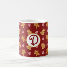 Taza del navidad de la galleta del pan de jengibre