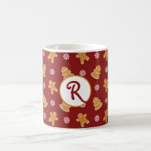 Taza del navidad de la galleta del pan de jengibre
