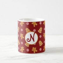 Taza del navidad de la galleta del pan de jengibre