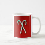 Taza del navidad del bastón de caramelo