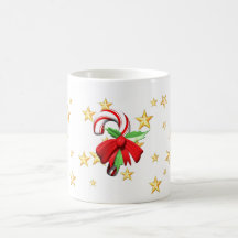 Taza del navidad del bastón de caramelo