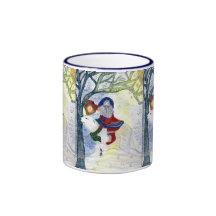 Taza del navidad del padre del solsticio de invier
