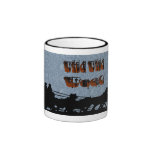 Taza del oeste salvaje salvaje del dril de algodón