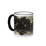 Taza del oro cepillado y del café sólo/del té