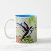 Taza del pájaro del vintage