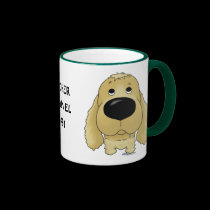 Taza del papá de cocker spaniel tazas