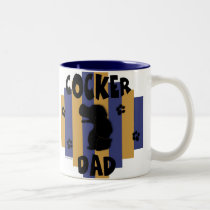 Taza del papá del cocker tazas