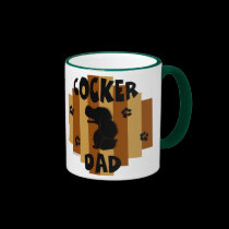 Taza del papá del cocker tazas