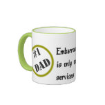 Taza del papá del número uno