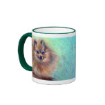 Taza del pastel de Pomeranian