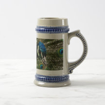 taza del pavo real