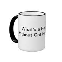 taza del pelo del gato