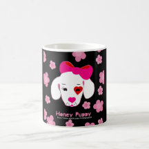 Taza del perrito de la miel