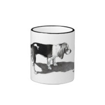 TAZA DEL PERRO DEL BEAGLE DEL ARTE DEL LÁPIZ