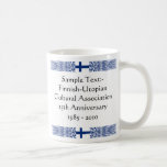 Taza del personalizable del mapa del Bandera-color