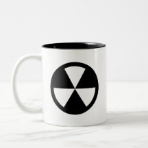 "Taza del pictograma del refugio de polvillo radia