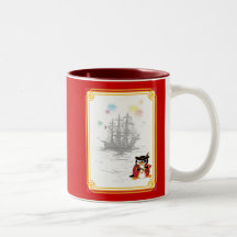 Taza del pingüino del pirata